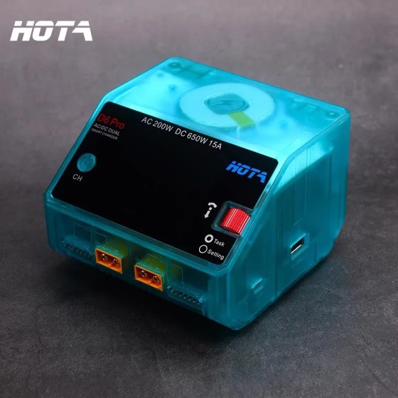 Hot Sales HOTA D6Pro Intelligent Balance Charger Aeromodelling Car Boat Model Drone Li-Po Battery 650W 15A